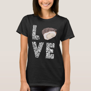 Oyster Love Leopard Oyster Shucking Mollusk Shucke T-shirt
