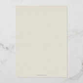 Oyster MD Caduceus+Laurel Wreated Afstuderen Folie Uitnodiging (Achterkant)