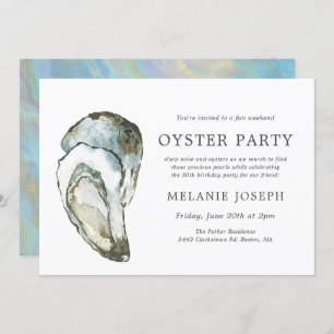 Oyster Pearl Birthday Party Dubbele oesters Kaart