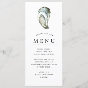 Oyster Pearl Party   Dual Oysters Opal Thema Menu