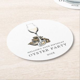 Oyster Pearl Party Ronde Kartonnen Onderzetter