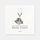 Oyster Pearl Party Servet (Voorkant)