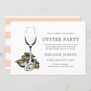 Oyster Pearl Theren Birthday   Perzikstrips Kaart