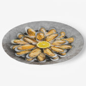 Oyster Platter Papieren Bordje (Gekanteld)