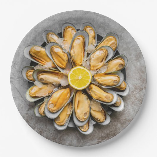 Oyster Platter Papieren Bordje (Voorkant)