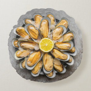 Oyster Platter Rond Kussen