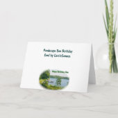 Oyster Pond Scene Son Anniversaire Carte (Dos)