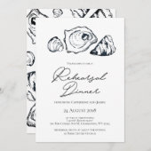Oyster Rehearsal Dinner Invitation Kaart (Voorkant / Achterkant)
