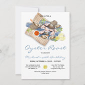 Oyster Roast Bake Party Invitation Kaart (Voorkant)