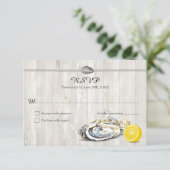 Oyster Roast Seafood Parti nautique RSVP Réponse (Debout devant)