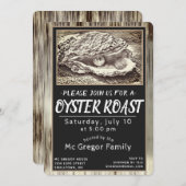 Oyster Roast Zwart en Wit Alles Kaart (Voorkant / Achterkant)