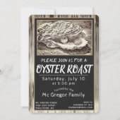 Oyster Roast Zwart en Wit Alles Kaart (Voorkant)