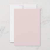 Oyster Rose & Or Moderne Mariage minimal RSVP (Dos)