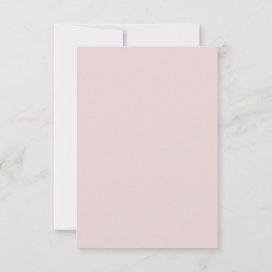 Oyster Rose & Or Moderne Mariage minimal RSVP (Dos)