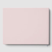 Oyster Roze & Goud Modern Minimal Wedding Gastenboek (Achterkant)