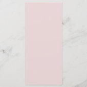 Oyster Roze & Goud Modern Minimal Wedding Menu (Achterkant)