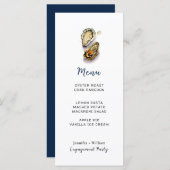 Oyster Seafood Party Menu Kaart (Voorkant / Achterkant)