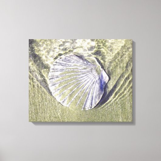 Oyster Shell Underwater Canvas Afdruk (Voorkant)