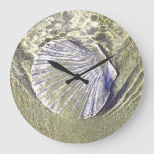 Oyster Shell Wall Clock Grote Klok