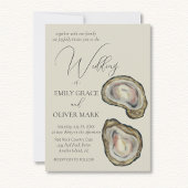 Oyster Shells bruiloft uitnodiging