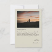 Oyster Shells Mariage Merci Cartes (Dos)