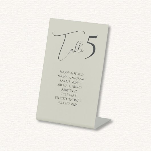 Oyster Shells Trouwtafel Zitting Grafiek Kaart Reclamebord Met Voetstuk