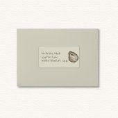 Oyster Shells Wedding Address Label
