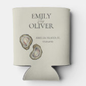 Oyster Shells Wedding Blikjeskoeler (Achterkant)