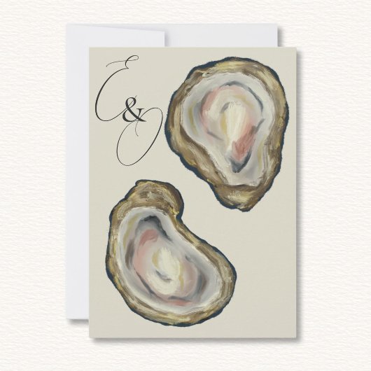 Oyster Shells Wedding Save the Date