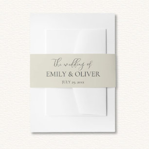 Oyster Shells Wedding Uitnodigingen Wikkel