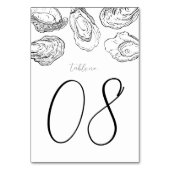 Oyster Shucking Party et Mariage Numéro de table (Dos)