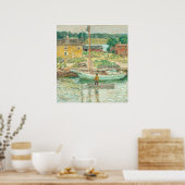 Oyster Sloop - Childe Hassam Fine Art Poster (Cuisine)