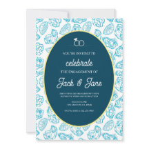 Oyster verlovingsfeest uitnodiging