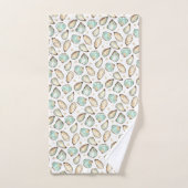 Oyster voor kustWaterverf en patroonpatroon Bad Handdoek (Handdoek)