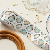 Oyster voor kustWaterverf en patroonpatroon Lint