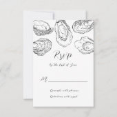 Oyster Wedding Response Kaarten RSVP Kaartje (Voorkant)