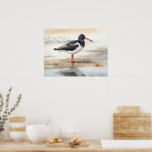 Oystercatcher Bird Art Print Poster (Keuken)