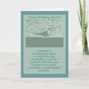 Oystercatcher Broer Verjaardag Kaart