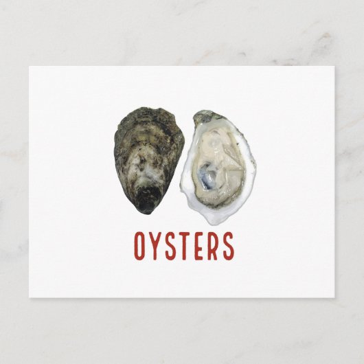 OYSTERS BRIEFKAART (Voorkant)