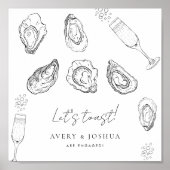 Oysters Napkins Poster (Voorkant)