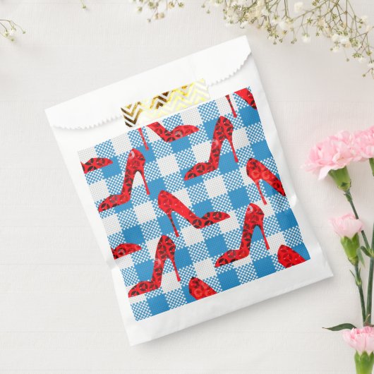 Oz Blue Gingham Ruby slippers Bedankzakje (Gezegeld)