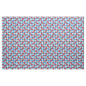 Oz Blue Gingham Ruby slippers Stof (Fat Quarter)