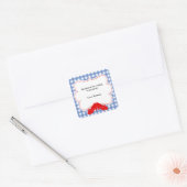 Oz En vichy Anniversaire Fête Favoriser Sticker Ét (Enveloppe)