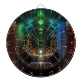Oz Fractal Art Dart Board overwegen Dartbord (Voorkant)