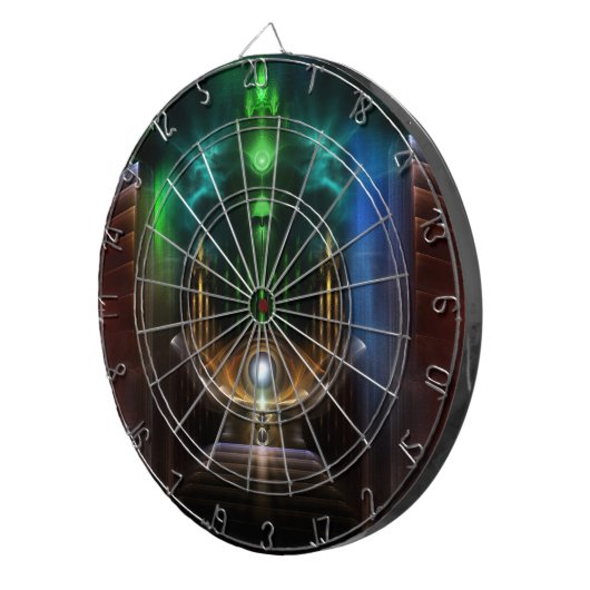 Oz Fractal Art Dart Board overwegen Dartbord (Voorkant Rechts)