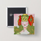 Oz Pinback - Ozma Vierkante Button 5,1 Cm (Voorkant /achterkant)