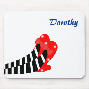 Oz rode ruby slippers op heks computermuismat muismat