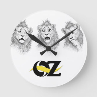 Oz wandklok met de laffe leeuw ronde klok