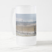 Ozark Country Hills Frosted Glass Beer Mok (Voorkant links)