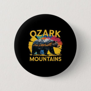 Ozark Mountains Arkansas Beer Natuur Wandelkamp Ronde Button 5,7 Cm